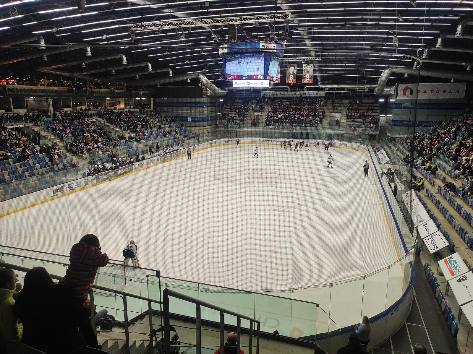 Die Tribünen bei einem Extraliga-Spiel